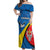 Lithuania Kaunas County Off Shoulder Maxi Dress Kauno Apskritis Coat of Arms