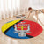 Lithuania Kaunas County Round Carpet Kauno Apskritis Coat of Arms LT17 - Wonder Print Shop