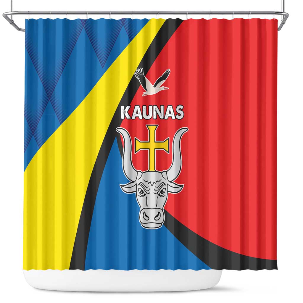 Lithuania Kaunas County Shower Curtain Kauno Apskritis Coat of Arms LT17 - Wonder Print Shop