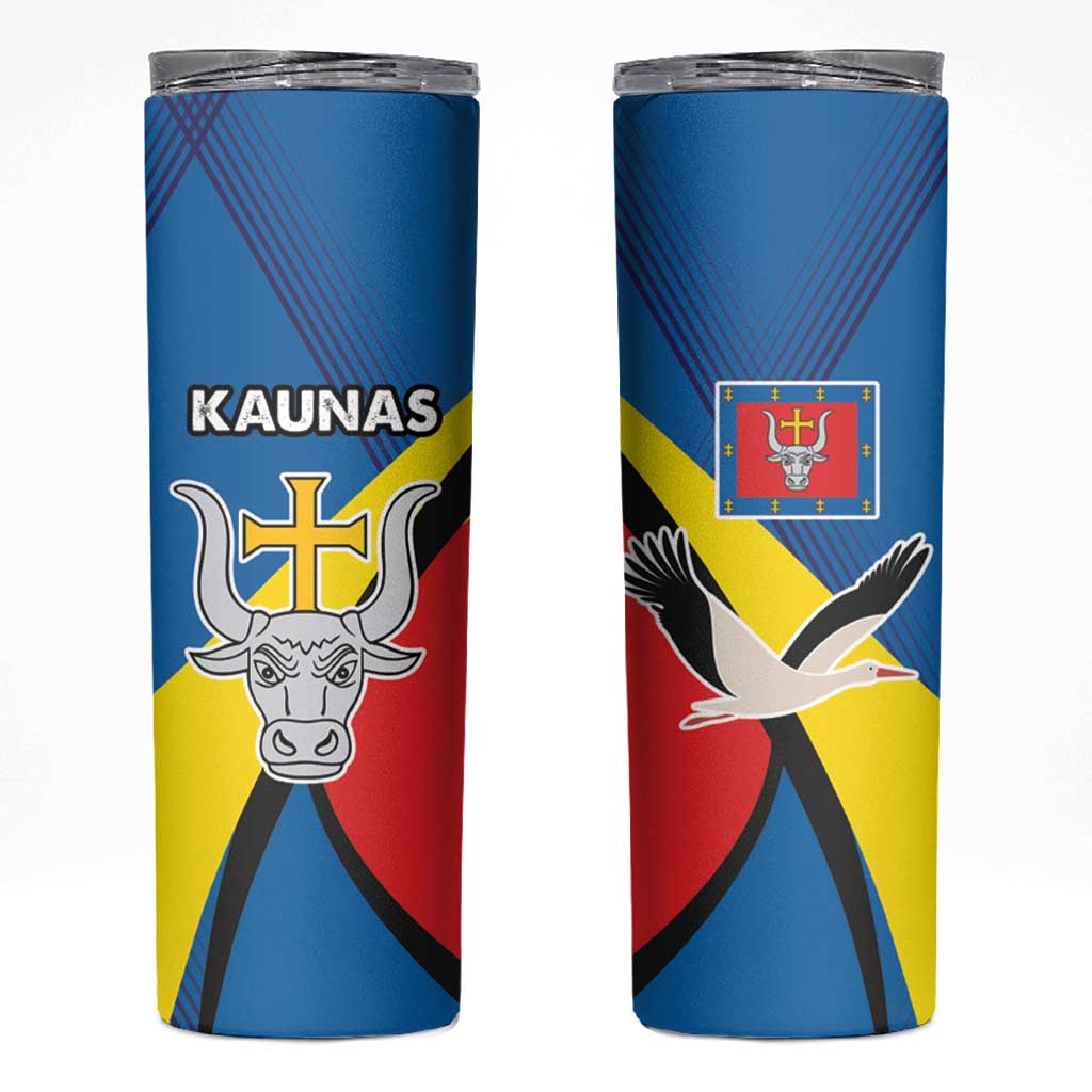 Lithuania Kaunas County Skinny Tumbler Coat of Arms of Kaunas Country LT17 - Wonder Print Shop