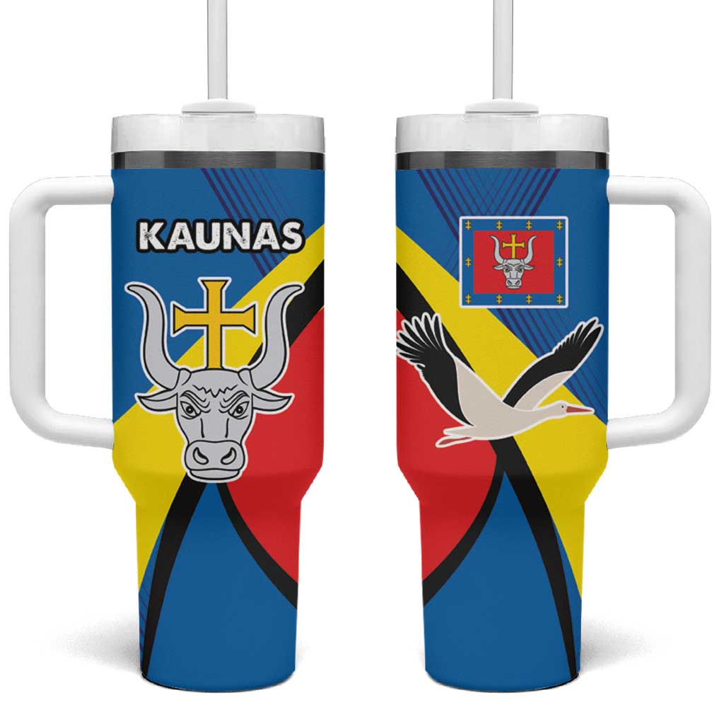 Lithuania Kaunas County Tumbler With Handle Coat of Arms of Kaunas Country LT17 - Wonder Print Shop