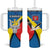 Lithuania Kaunas County Tumbler With Handle Coat of Arms of Kaunas Country LT17 - Wonder Print Shop