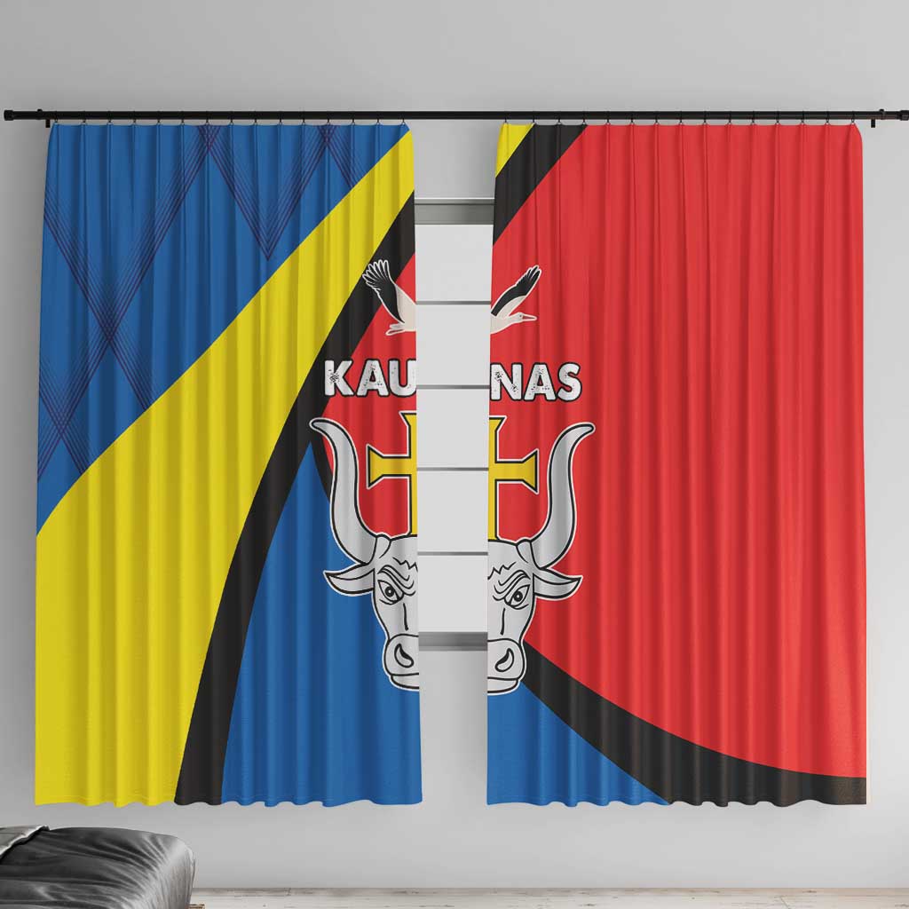 Lithuania Kaunas County Window Curtain Kauno Apskritis Coat of Arms LT17 - Wonder Print Shop