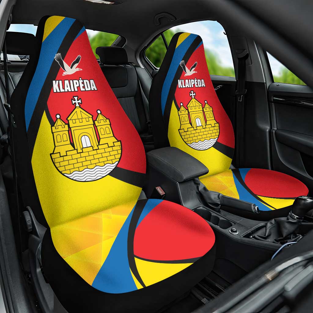 Lithuania Klaipeda Country Car Seat Cover Klaipedos Apskritis Coat of Arms