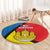 Lithuania Klaipeda Country Round Carpet Klaipedos Apskritis Coat of Arms LT17 - Wonder Print Shop