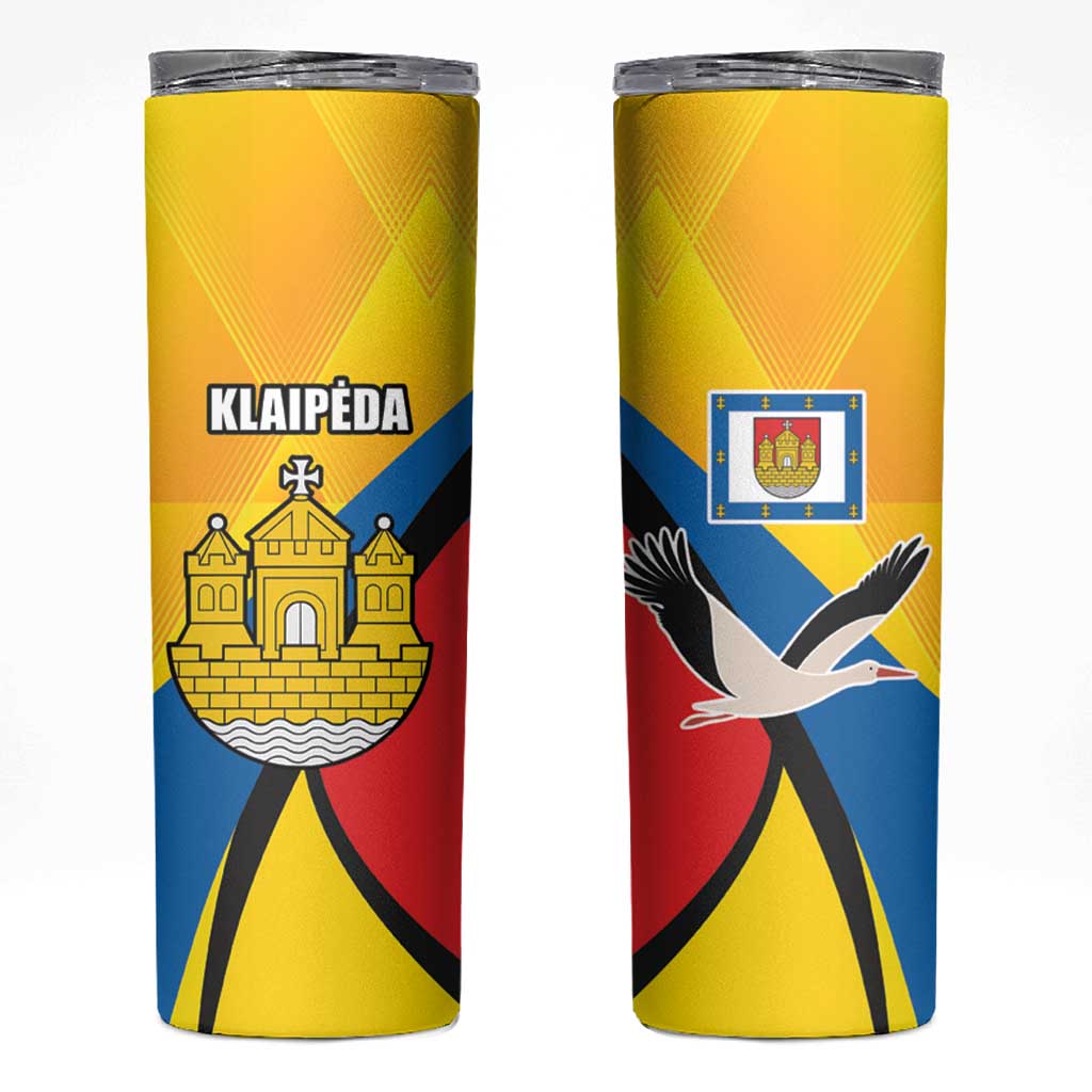 Lithuania Klaipėda Country Skinny Tumbler Coat of Arms of Klaipėda Country LT17 - Wonder Print Shop