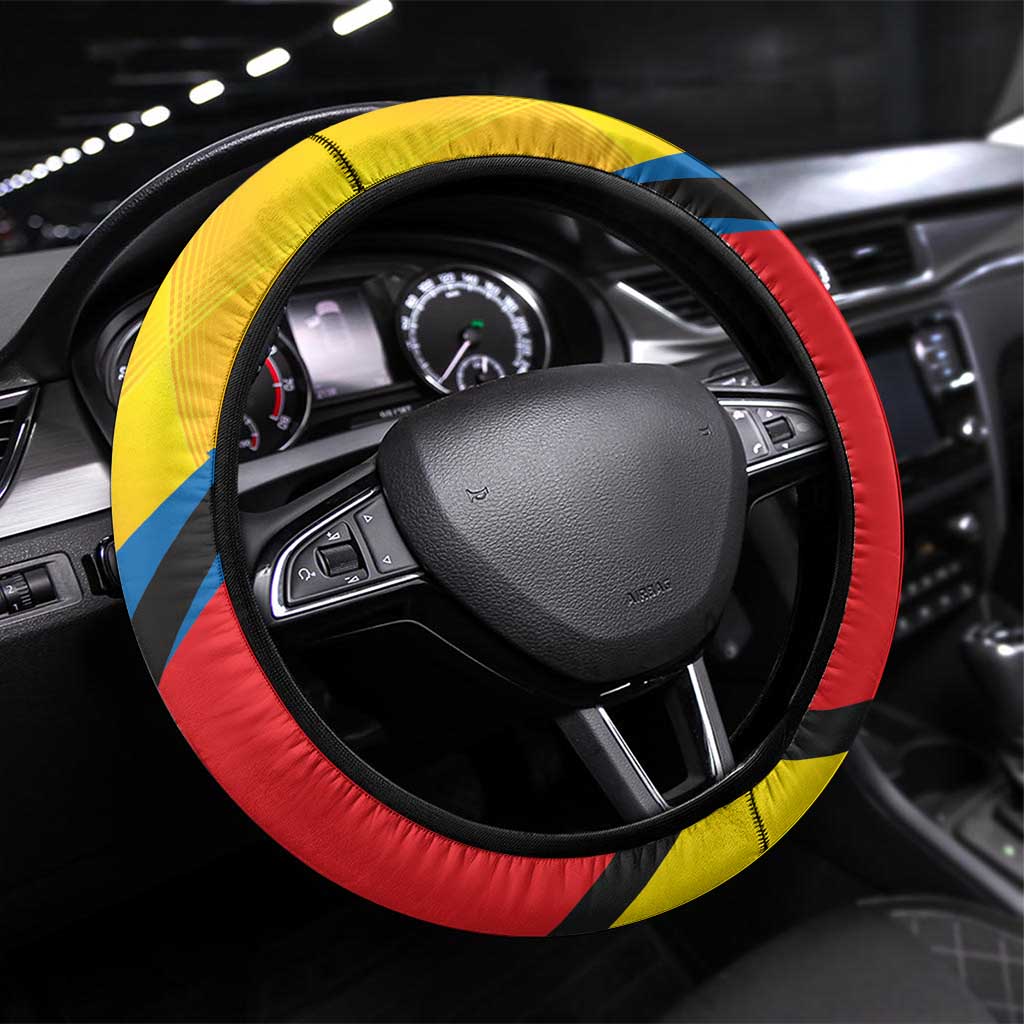 Lithuania Klaipeda Country Steering Wheel Cover Klaipedos Apskritis Coat of Arms LT17 - Wonder Print Shop