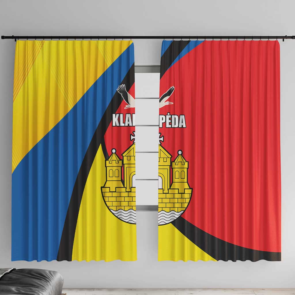 Lithuania Klaipeda Country Window Curtain Klaipedos Apskritis Coat of Arms LT17 - Wonder Print Shop