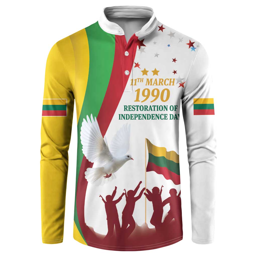 Lithuania Restoration of Independence Day Button Sweatshirt 11th March 1990