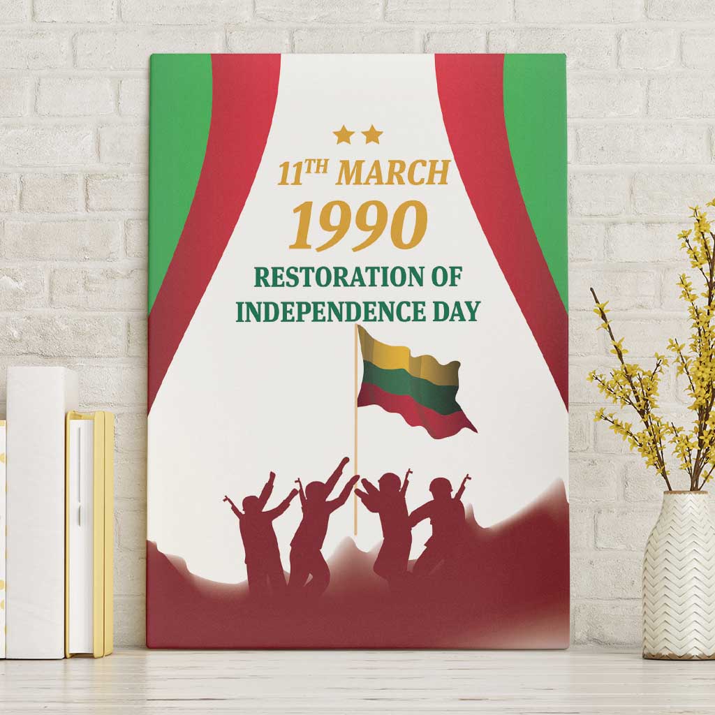 Lithuania Restoration of Independence Day Canvas Wall Art 11th March 1990