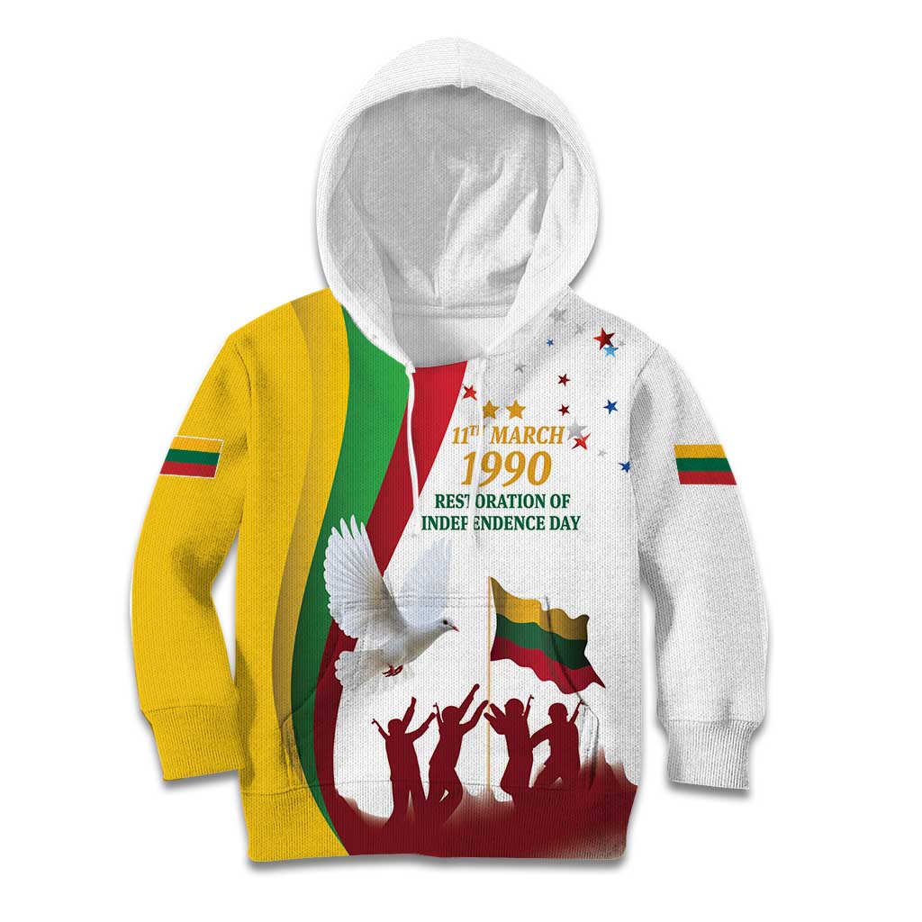 Lithuania Restoration of Independence Day Kid Hoodie 11th March 1990