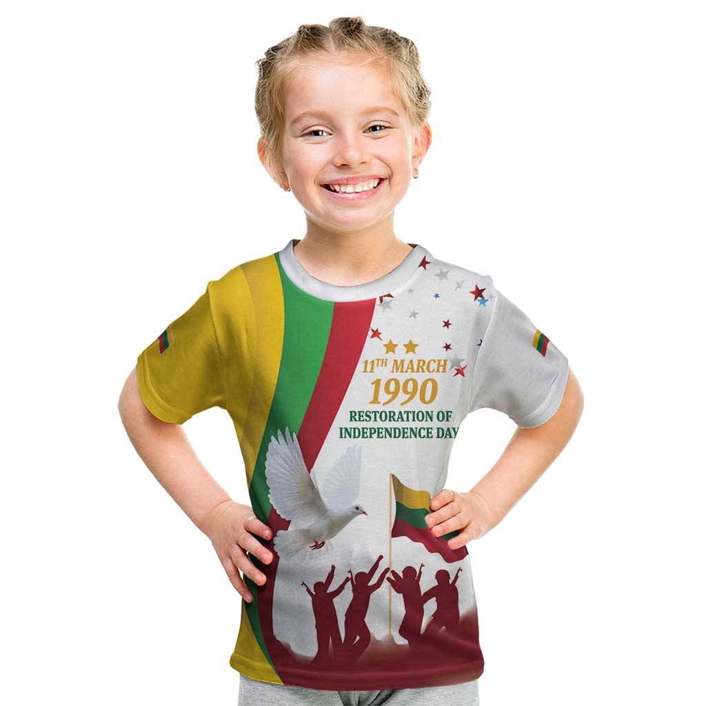 Lithuania Restoration of Independence Day Kid T Shirt 11th March 1990