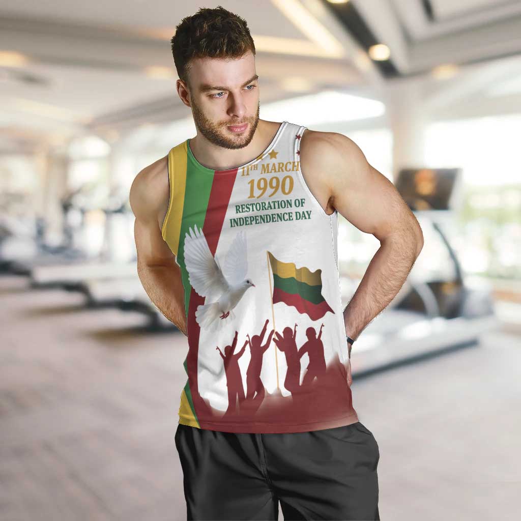 Lithuania Restoration of Independence Day Men Tank Top 11th March 1990