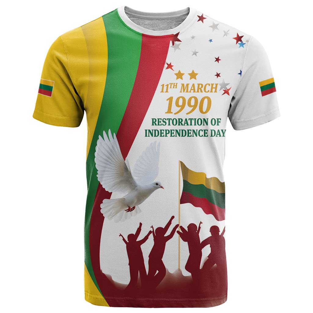 Lithuania Restoration of Independence Day T Shirt 11th March 1990 LT17 - Wonder Print Shop