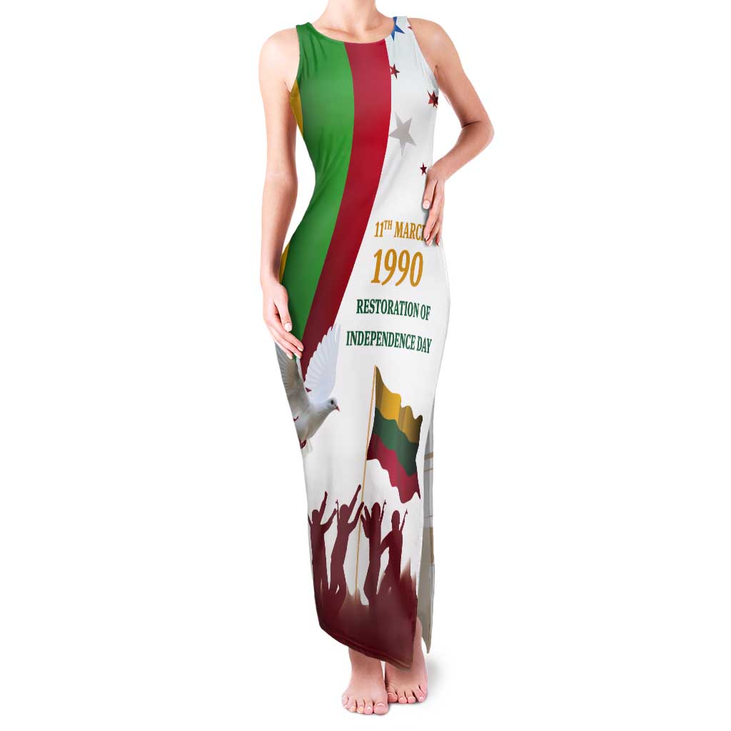 Lithuania Restoration of Independence Day Tank Maxi Dress 11th March 1990 LT17 - Wonder Print Shop