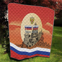 Personalized Russia Day 12th June Quilt Red Square Moscow