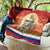 Personalized Russia Day 12th June Quilt Red Square Moscow