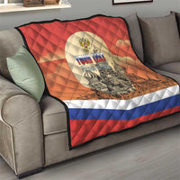 Personalized Russia Day 12th June Quilt Red Square Moscow