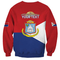 Personalized Sint Maarten Flag day Sweatshirt Semper progrediens Flag Style