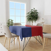 Personalized Sint Maarten Flag day Tablecloth Semper progrediens Flag Style
