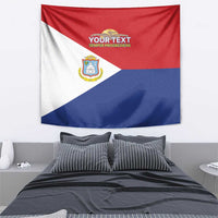 Personalized Sint Maarten Flag day Tapestry Semper progrediens Flag Style