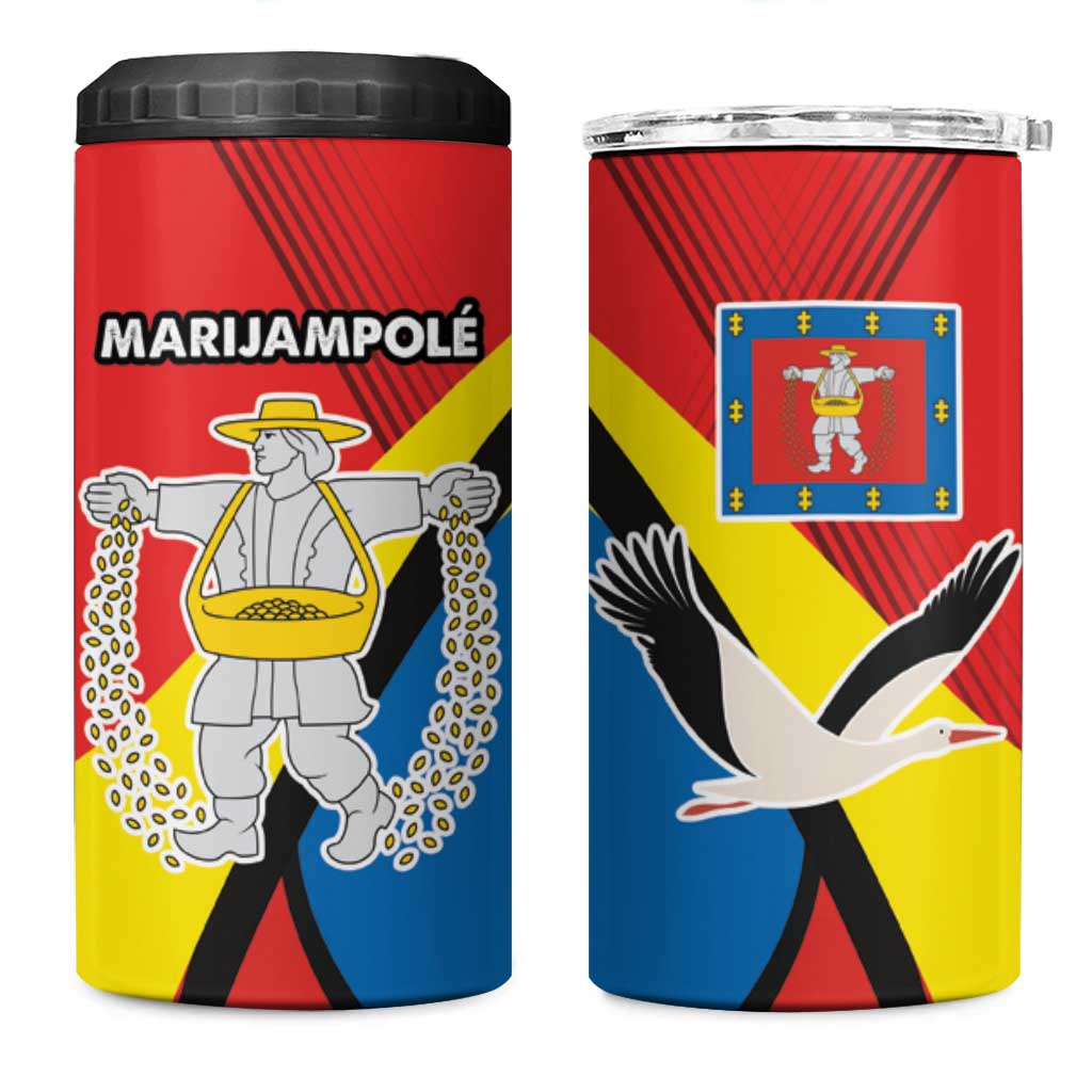 Lithuania Marijampole County 4 in 1 Can Cooler Tumbler Marijampoles Apskritis