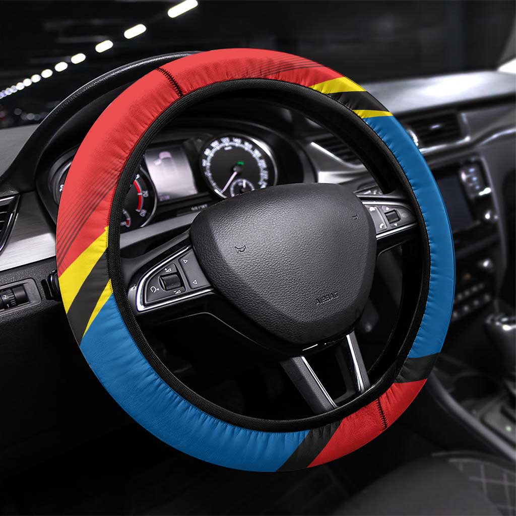 Lithuania Marijampole County Steering Wheel Cover Marijampoles apskritis LT17 - Wonder Print Shop