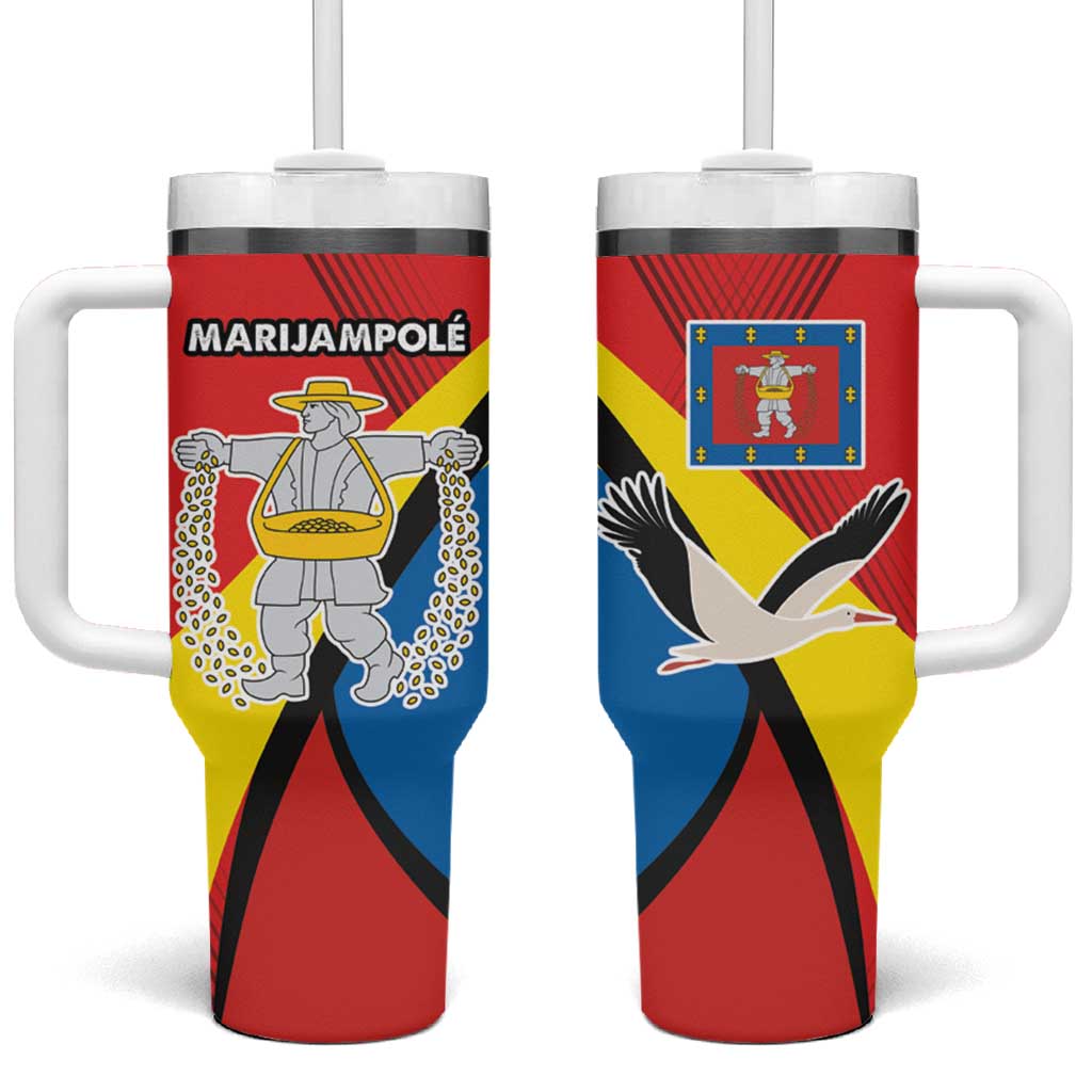 Lithuania Marijampole County Tumbler With Handle Marijampoles Apskritis LT17 - Wonder Print Shop