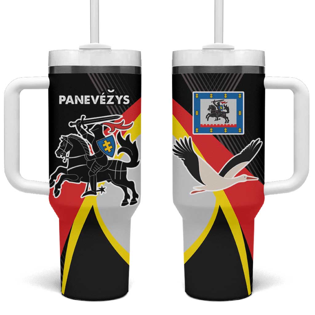 Lithuania Panevezys County Tumbler With Handle Panevezio Apskritis LT17 - Wonder Print Shop