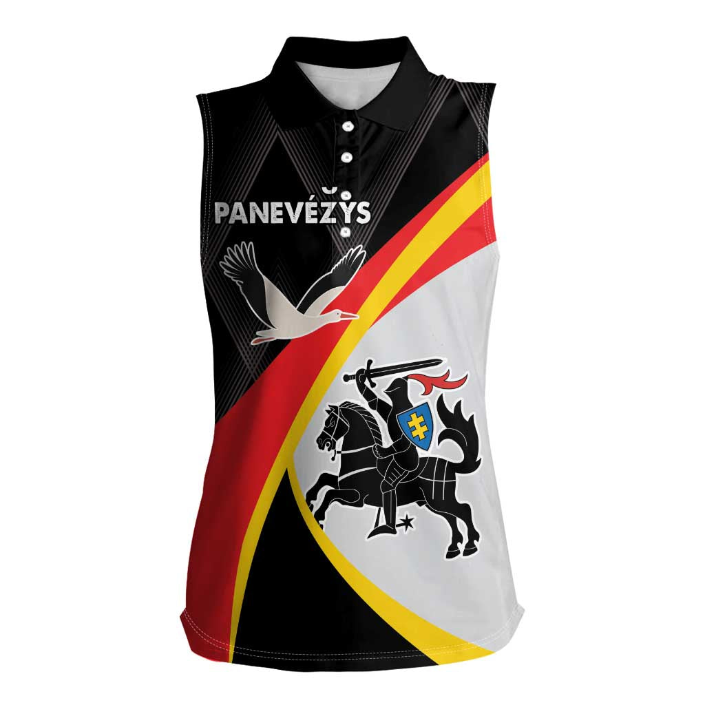 Lithuania Panevezys County Women Sleeveless Polo Shirt Panevezio Apskritis LT17 - Wonder Print Shop