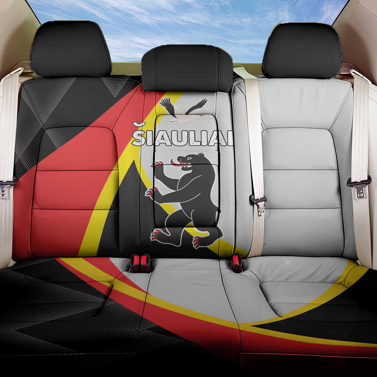 Lithuania Siauliai County Back Car Seat Cover Siauliu Apskritis