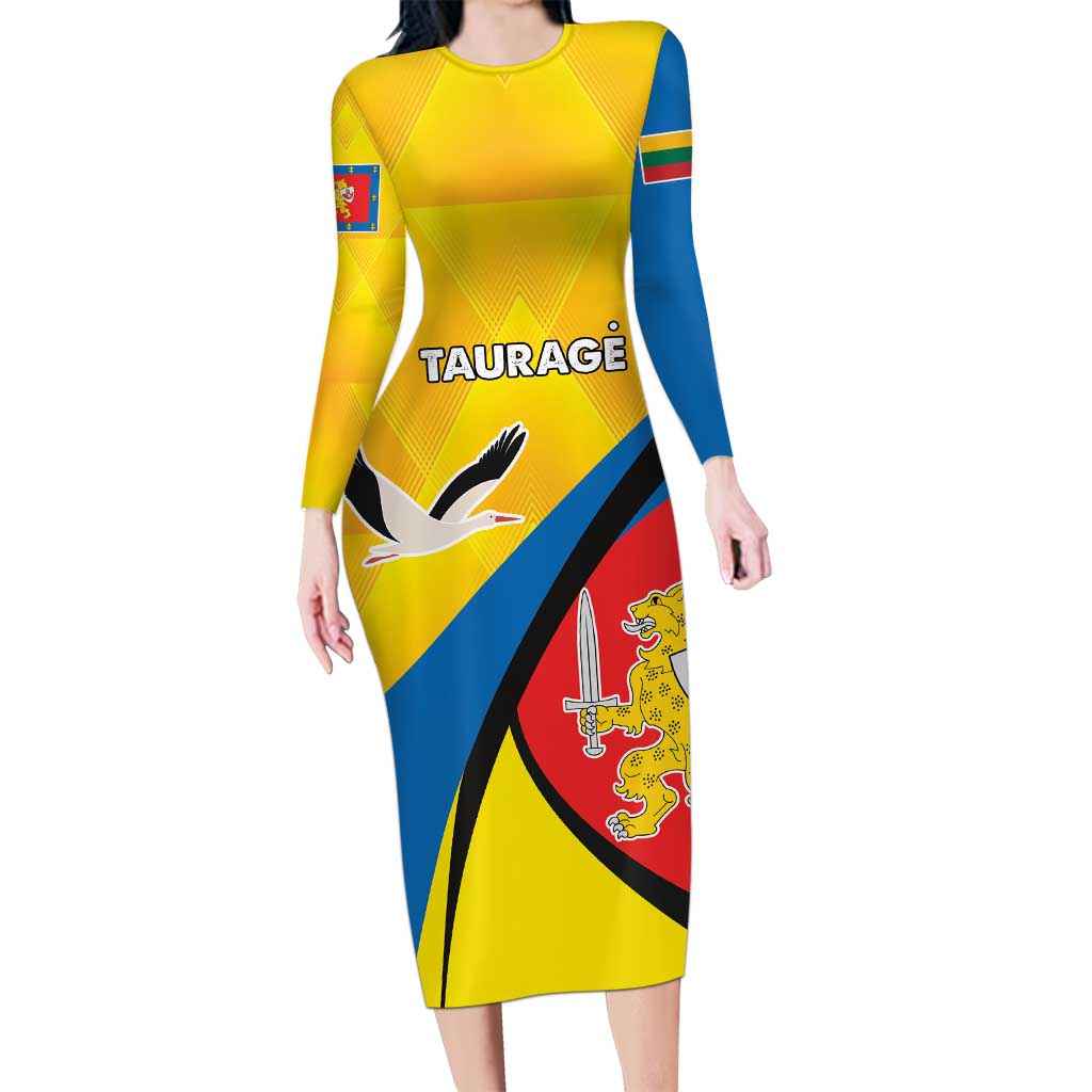 Lithuania Taurage County Long Sleeve Bodycon Dress Taurages Apskritis