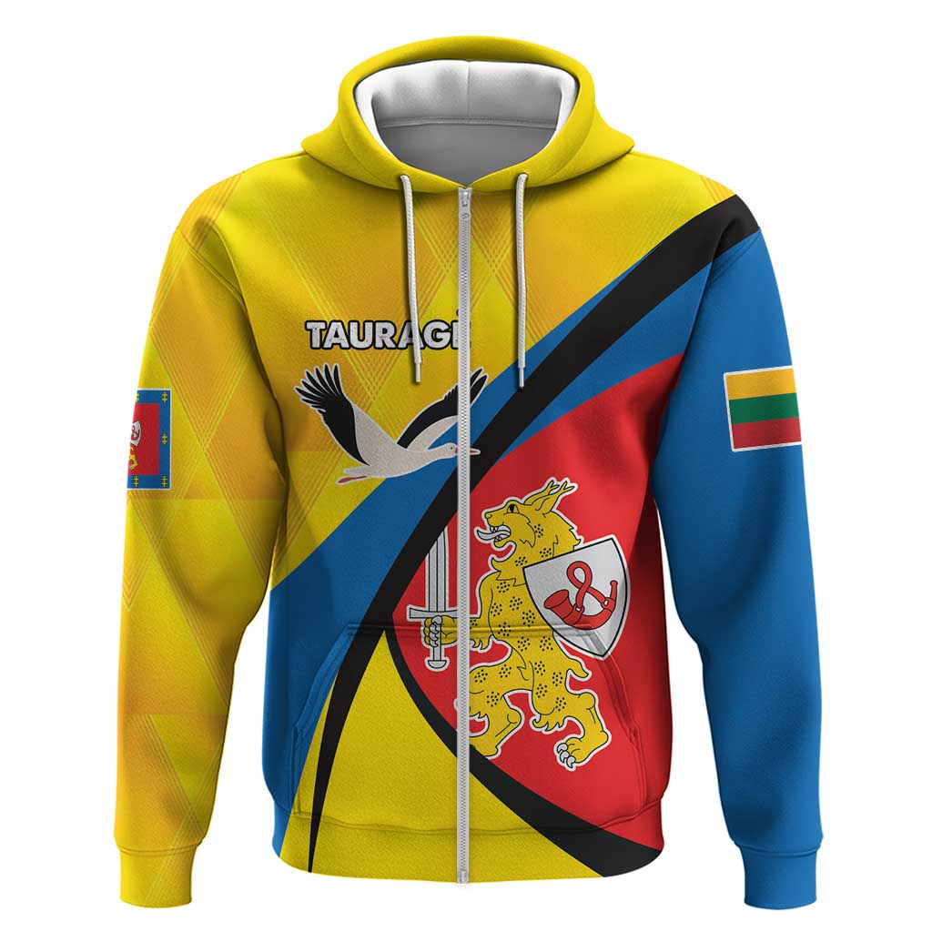 Lithuania Taurage County Zip Hoodie Taurages Apskritis LT17 - Wonder Print Shop