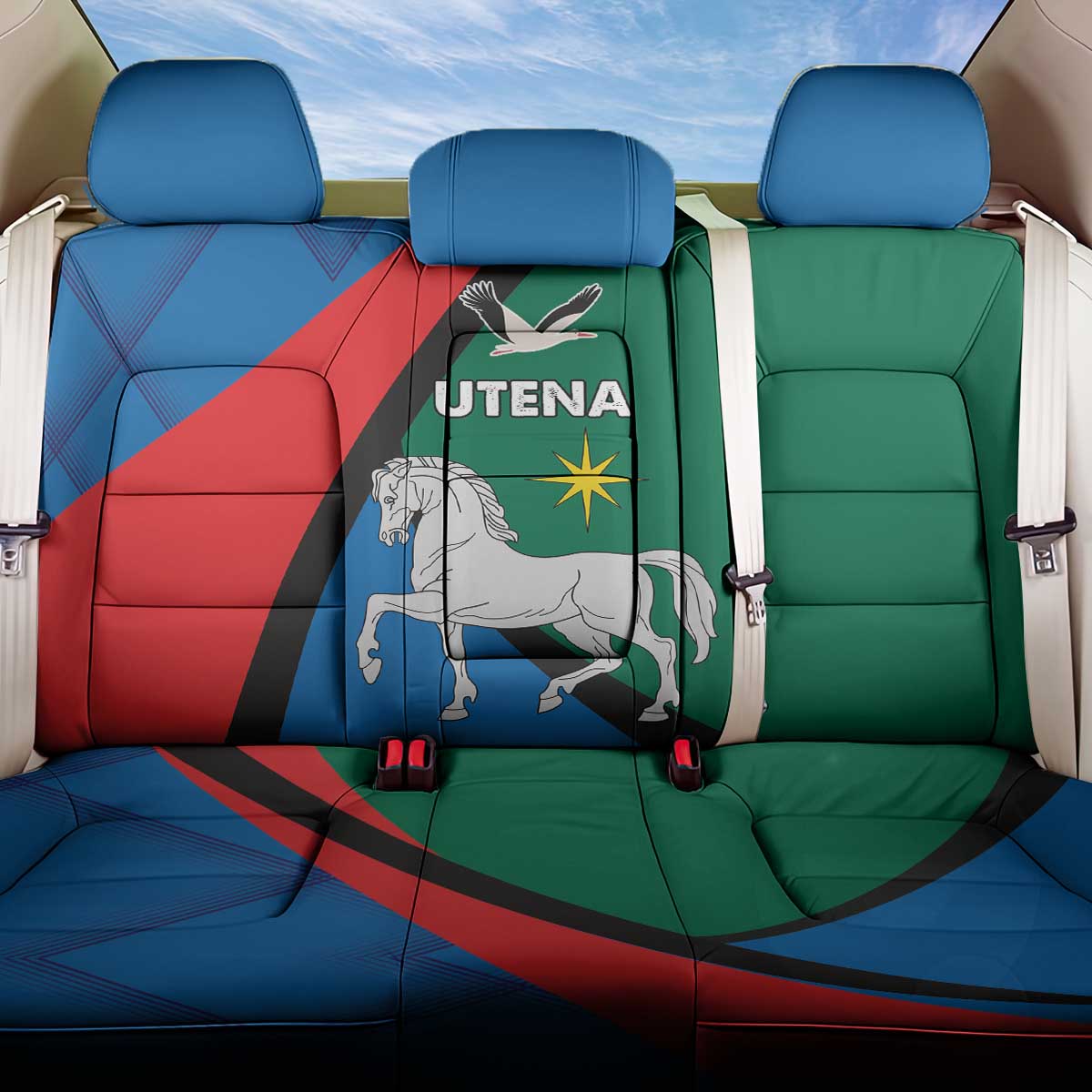 Lithuania Utena County Back Car Seat Cover Utenos Apskritis