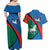 Lithuania Utena County Couples Matching Off Shoulder Maxi Dress and Hawaiian Shirt Utenos Apskritis