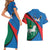 Lithuania Utena County Couples Matching Short Sleeve Bodycon Dress and Hawaiian Shirt Utenos Apskritis