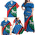 Lithuania Utena County Family Matching Off Shoulder Maxi Dress and Hawaiian Shirt Utenos Apskritis