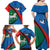 Lithuania Utena County Family Matching Off Shoulder Maxi Dress and Hawaiian Shirt Utenos Apskritis