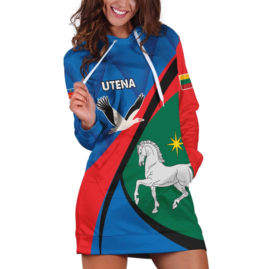 Lithuania Utena County Hoodie Dress Utenos Apskritis