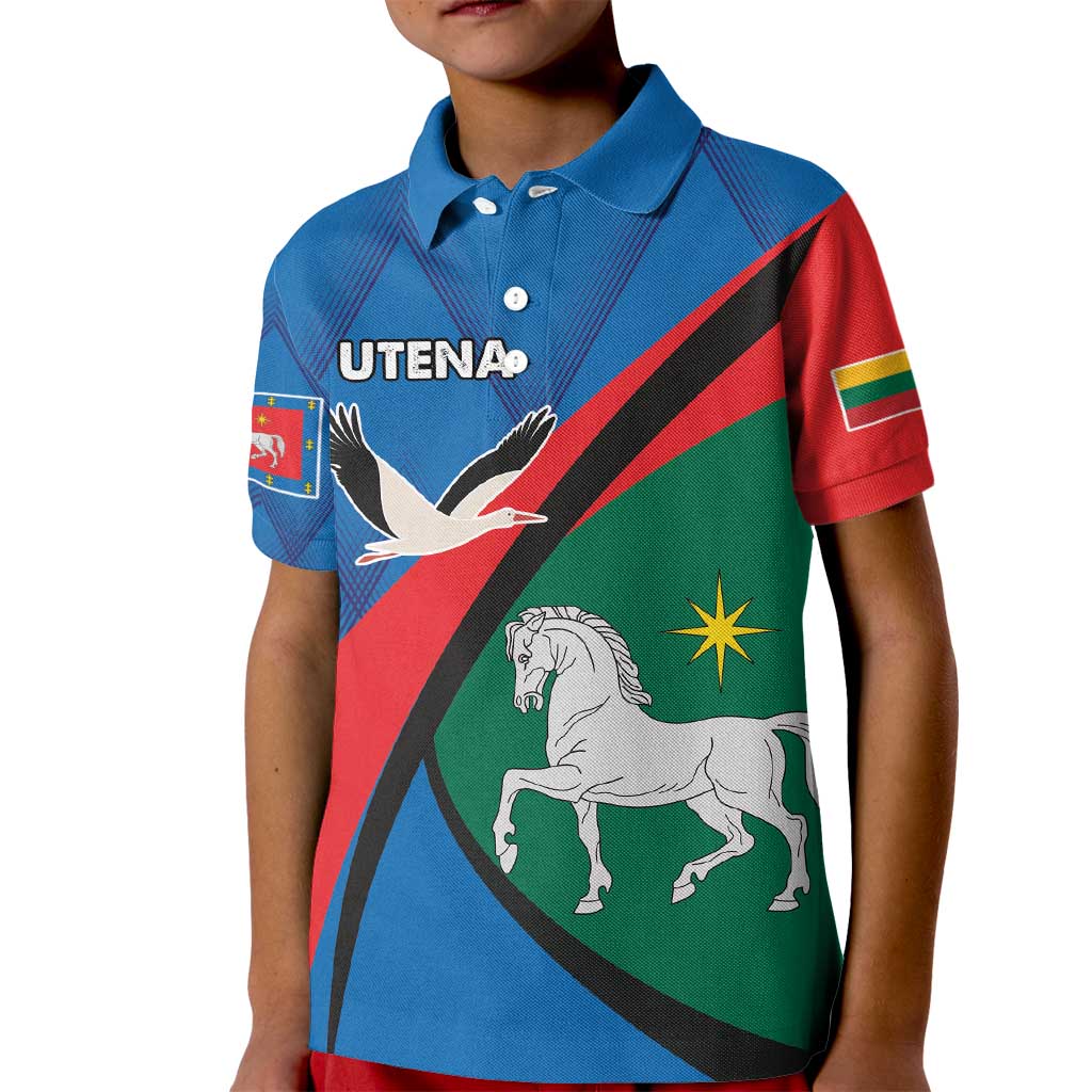 Lithuania Utena County Kid Polo Shirt Utenos Apskritis