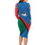 Lithuania Utena County Long Sleeve Bodycon Dress Utenos Apskritis