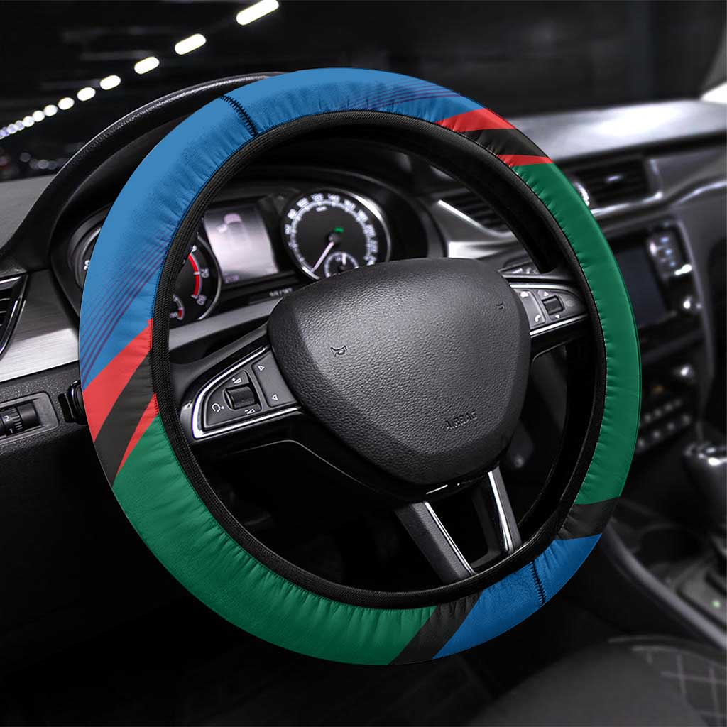 Lithuania Utena County Steering Wheel Cover Utenos Apskritis LT17 - Wonder Print Shop