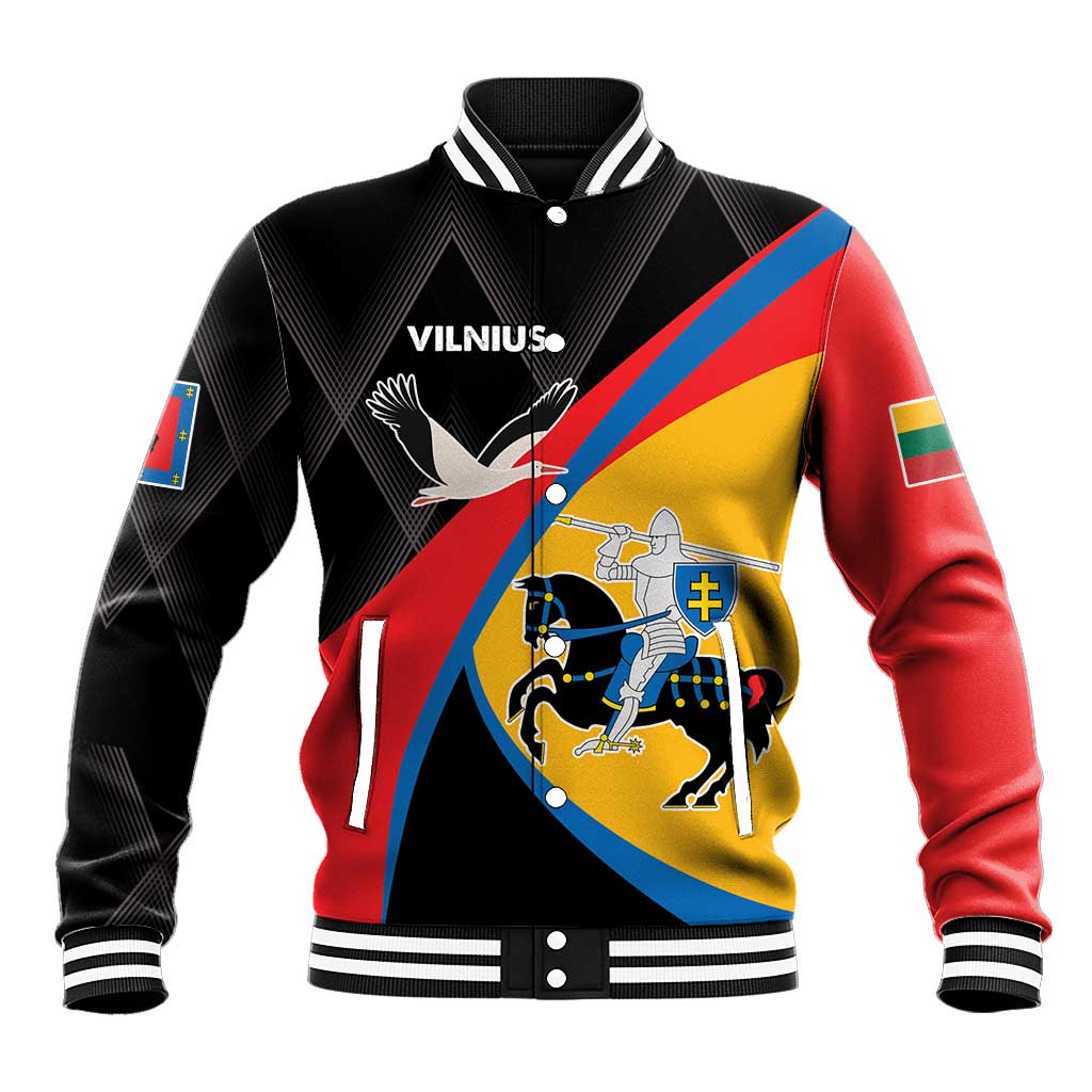 Lithuania Vilnius County Baseball Jacket Vilniaus Apskritis