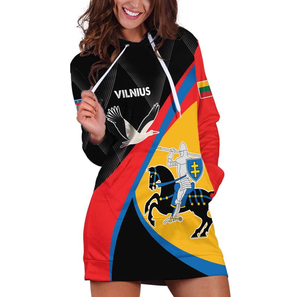 Lithuania Vilnius County Hoodie Dress Vilniaus Apskritis