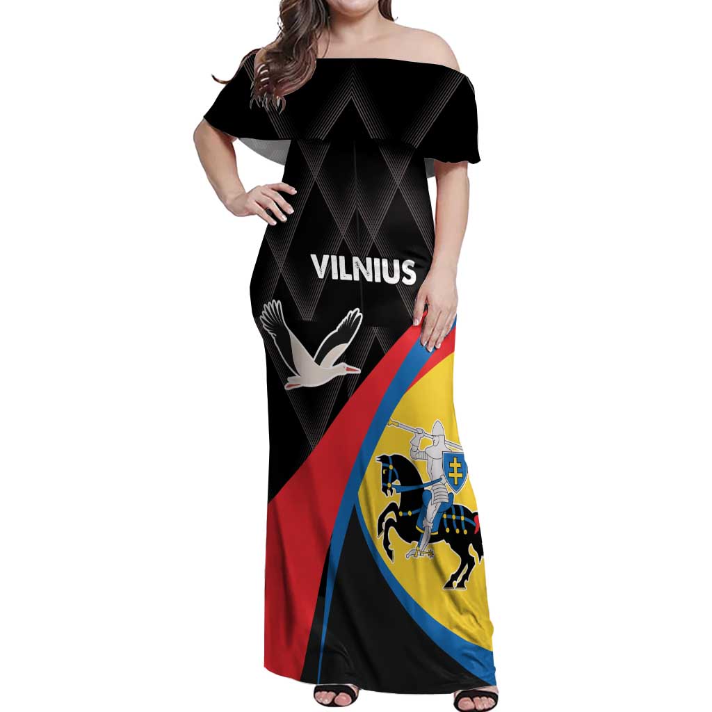 Lithuania Vilnius County Off Shoulder Maxi Dress Vilniaus Apskritis