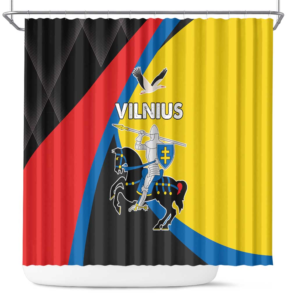 Lithuania Vilnius County Shower Curtain Vilniaus Apskritis LT17 - Wonder Print Shop