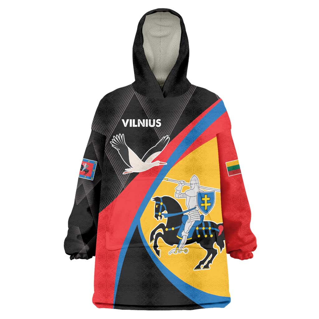 Lithuania Vilnius County Wearable Blanket Hoodie Vilniaus Apskritis LT17 - Wonder Print Shop