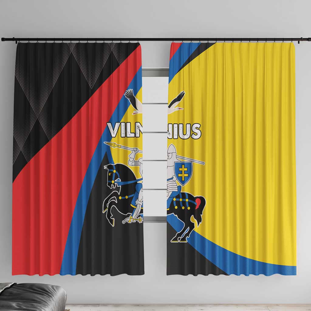 Lithuania Vilnius County Window Curtain Vilniaus Apskritis LT17 - Wonder Print Shop