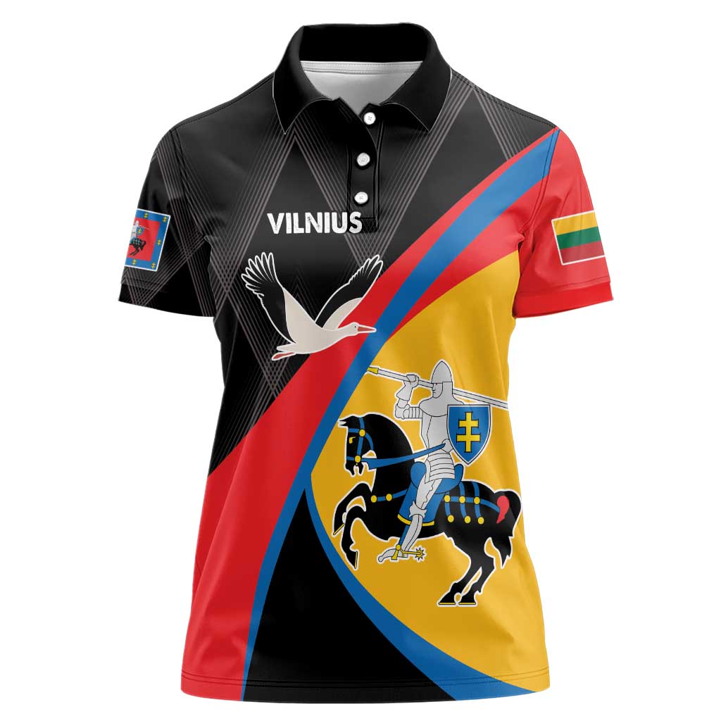 Lithuania Vilnius County Women Polo Shirt Vilniaus Apskritis LT17 - Wonder Print Shop