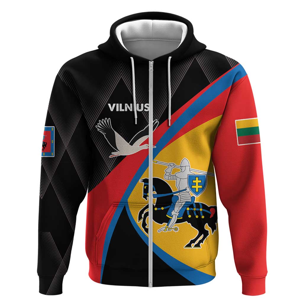 Lithuania Vilnius County Zip Hoodie Vilniaus Apskritis LT17 - Wonder Print Shop